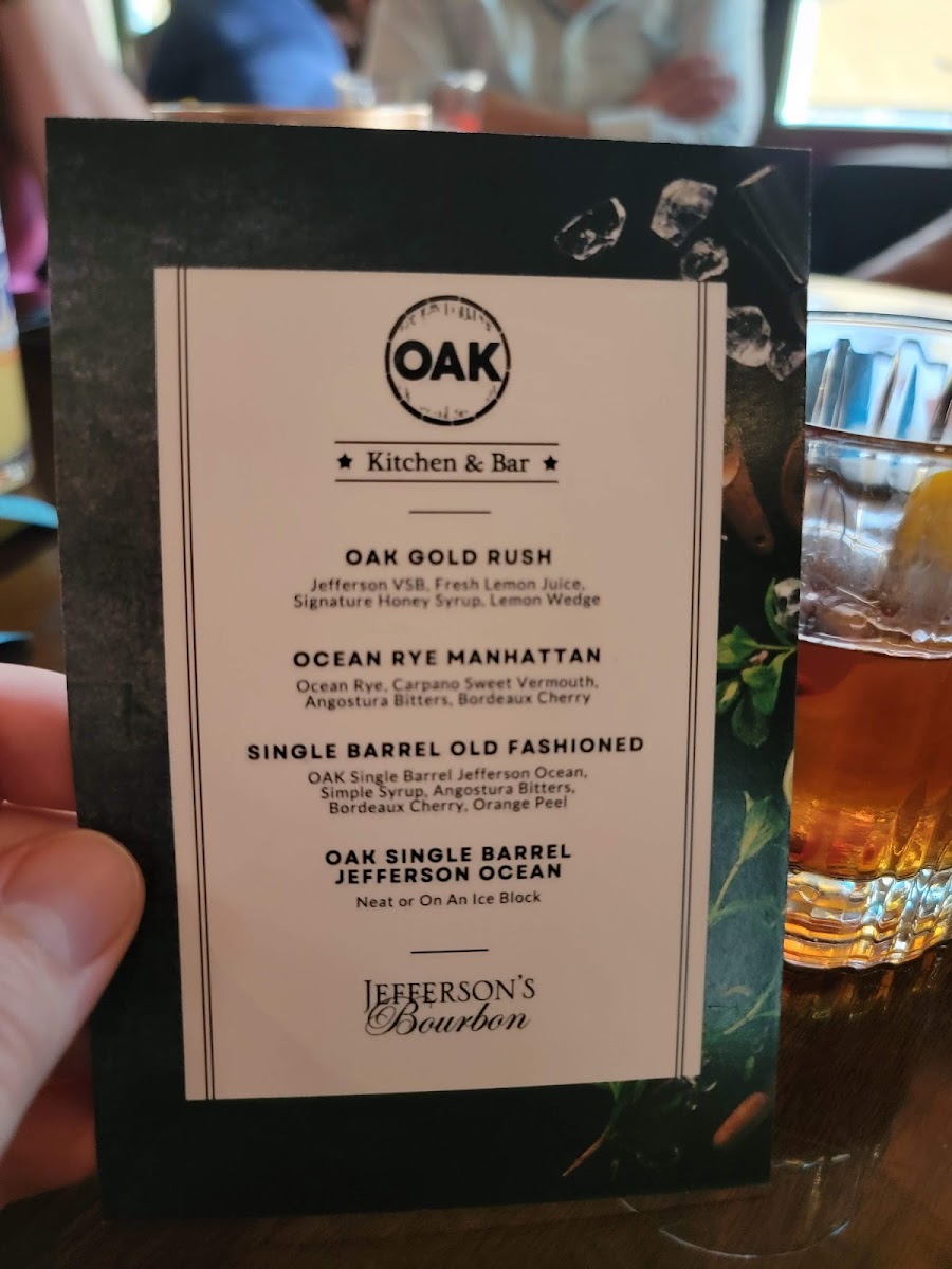 Menu Oak At The Glen-9