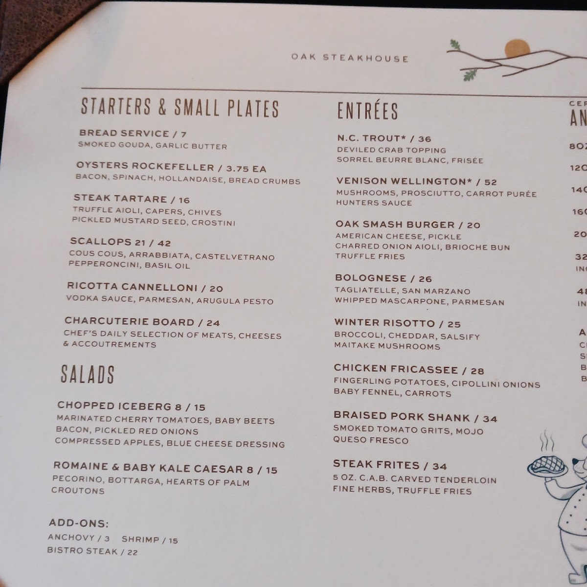 Menu Oak Steakhouse-1