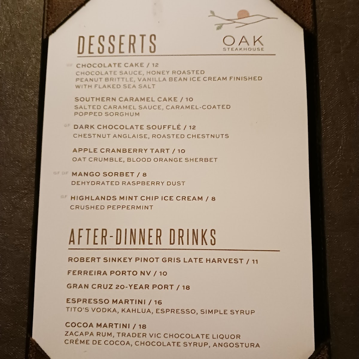 Menu Oak Steakhouse-2