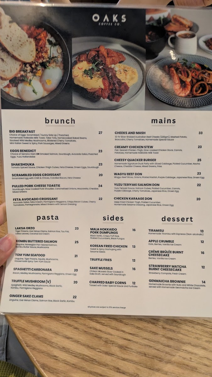 Menu Oaks Coffee Co.-1