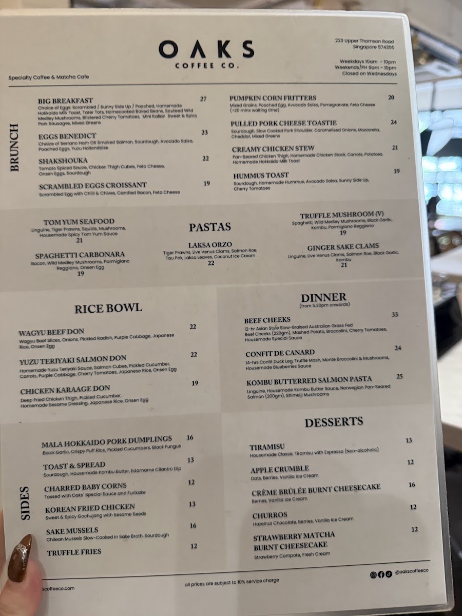 Menu Oaks Coffee Co.-3