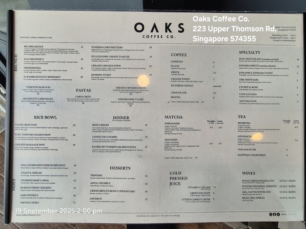 Menu Oaks Coffee Co.-4