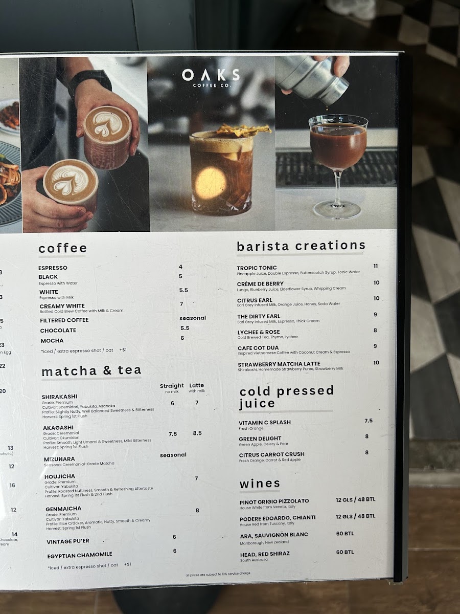 Menu Oaks Coffee Co.-7