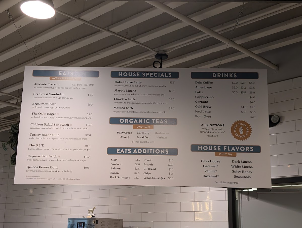 Menu Oaks Coffee House-2