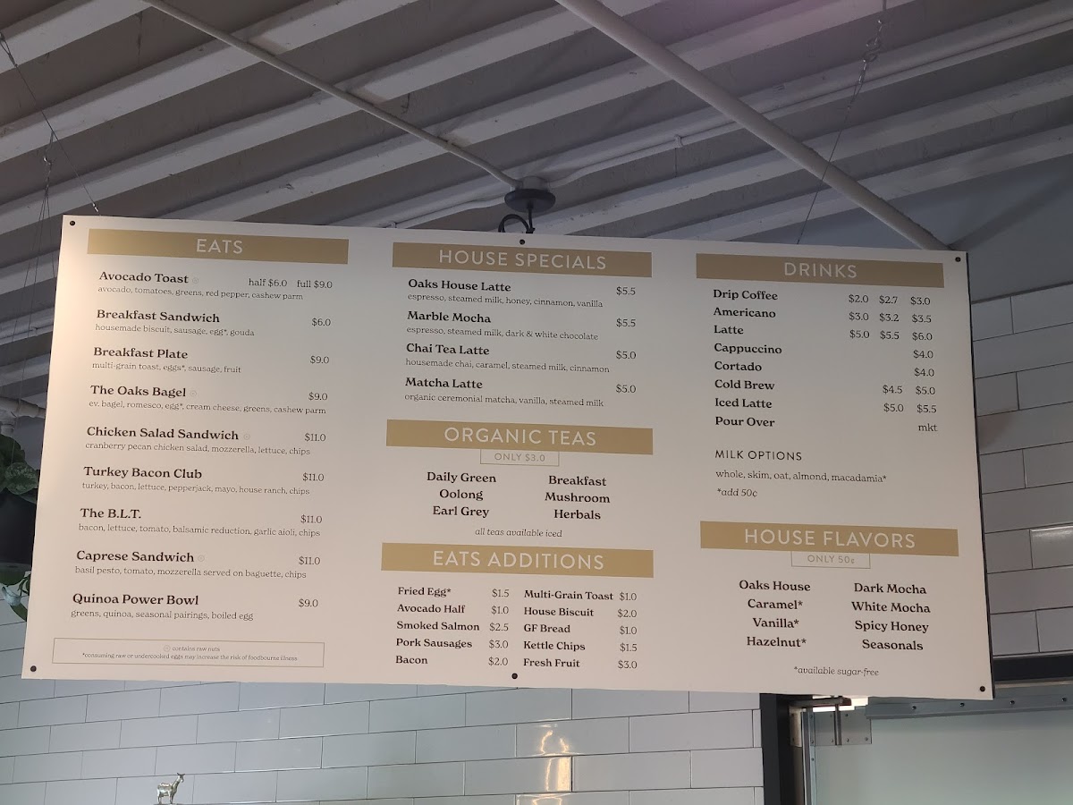Menu Oaks Coffee House-5