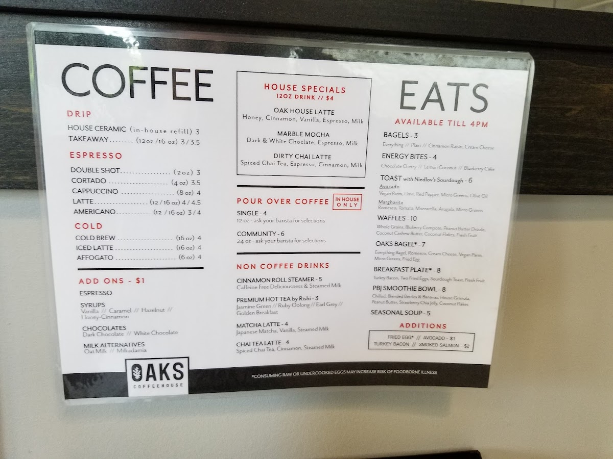 Menu Oaks Coffee House-6