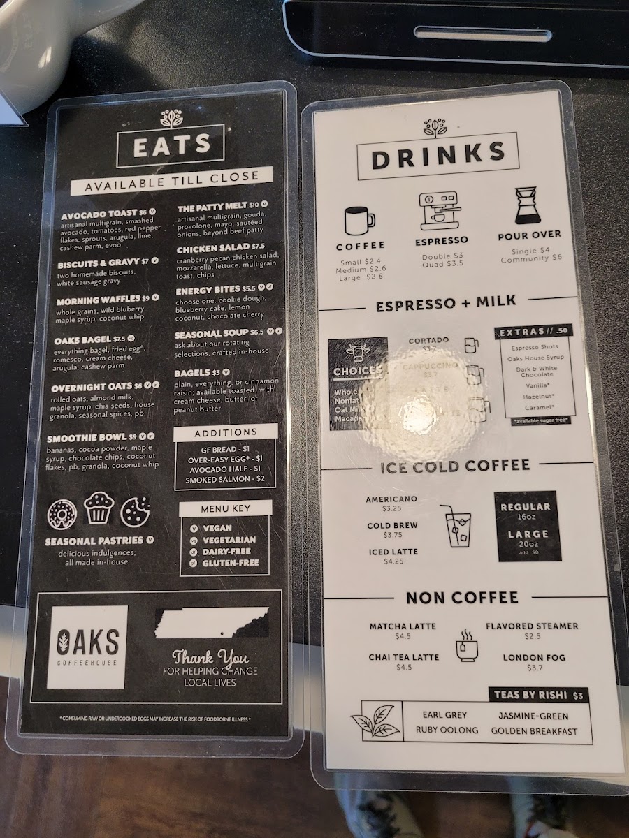 Menu Oaks Coffee House-7