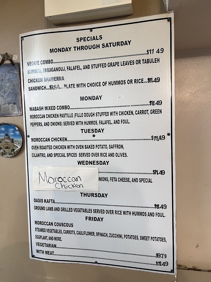 Menu Oasis Cafe-1
