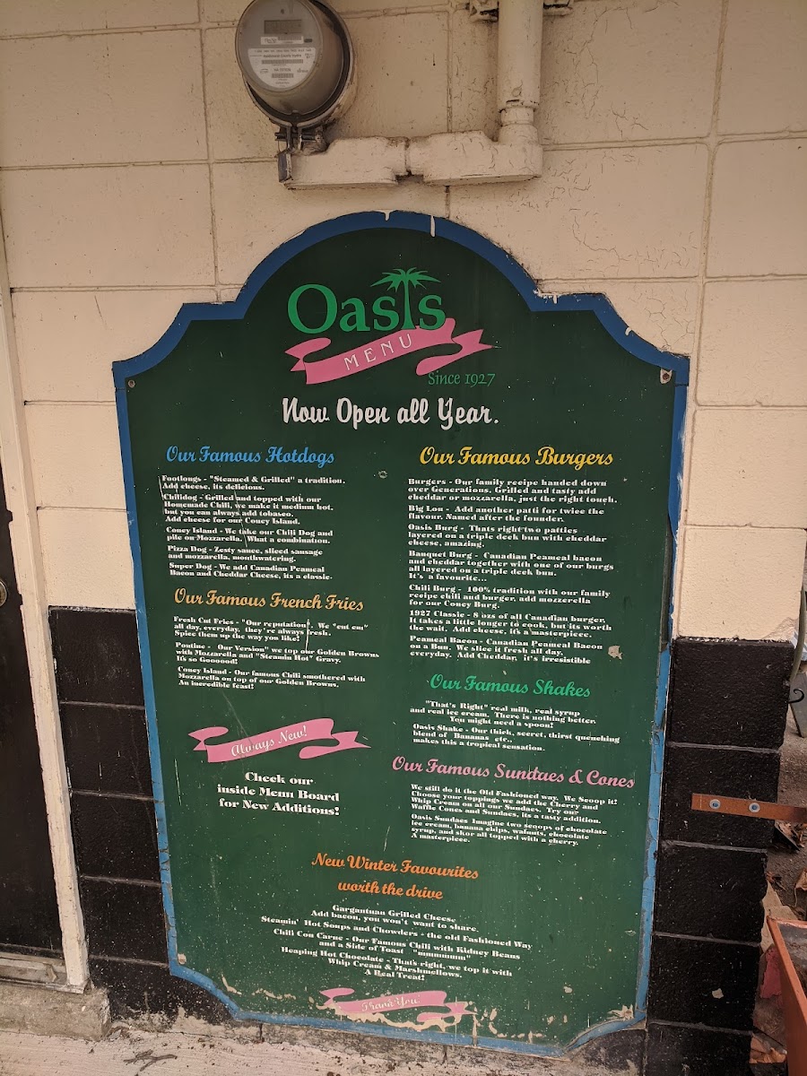 Menu Oasis Drive-In-8