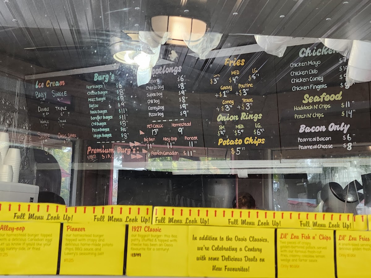 Menu Oasis Drive-In-9