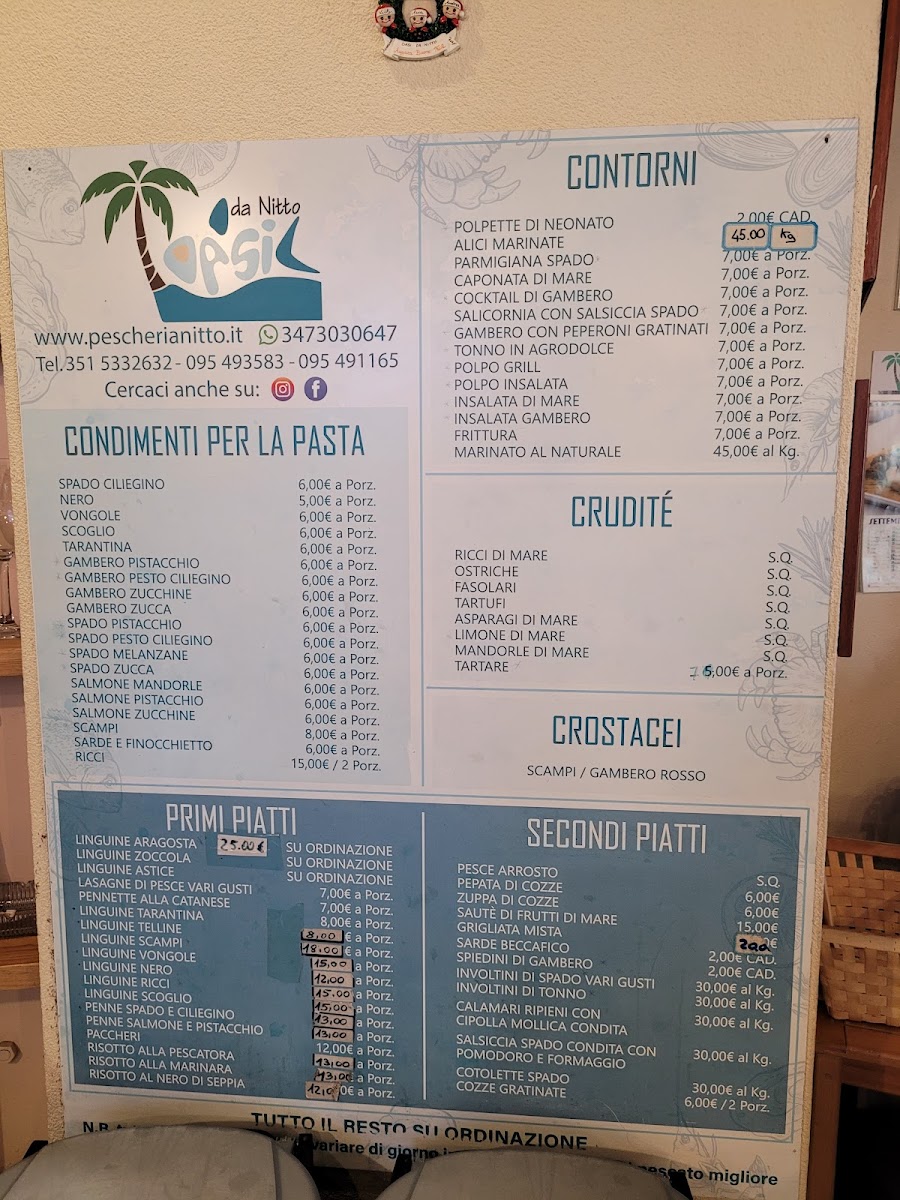 Menu Oasis Frutti Di Mare Da Nitto-1