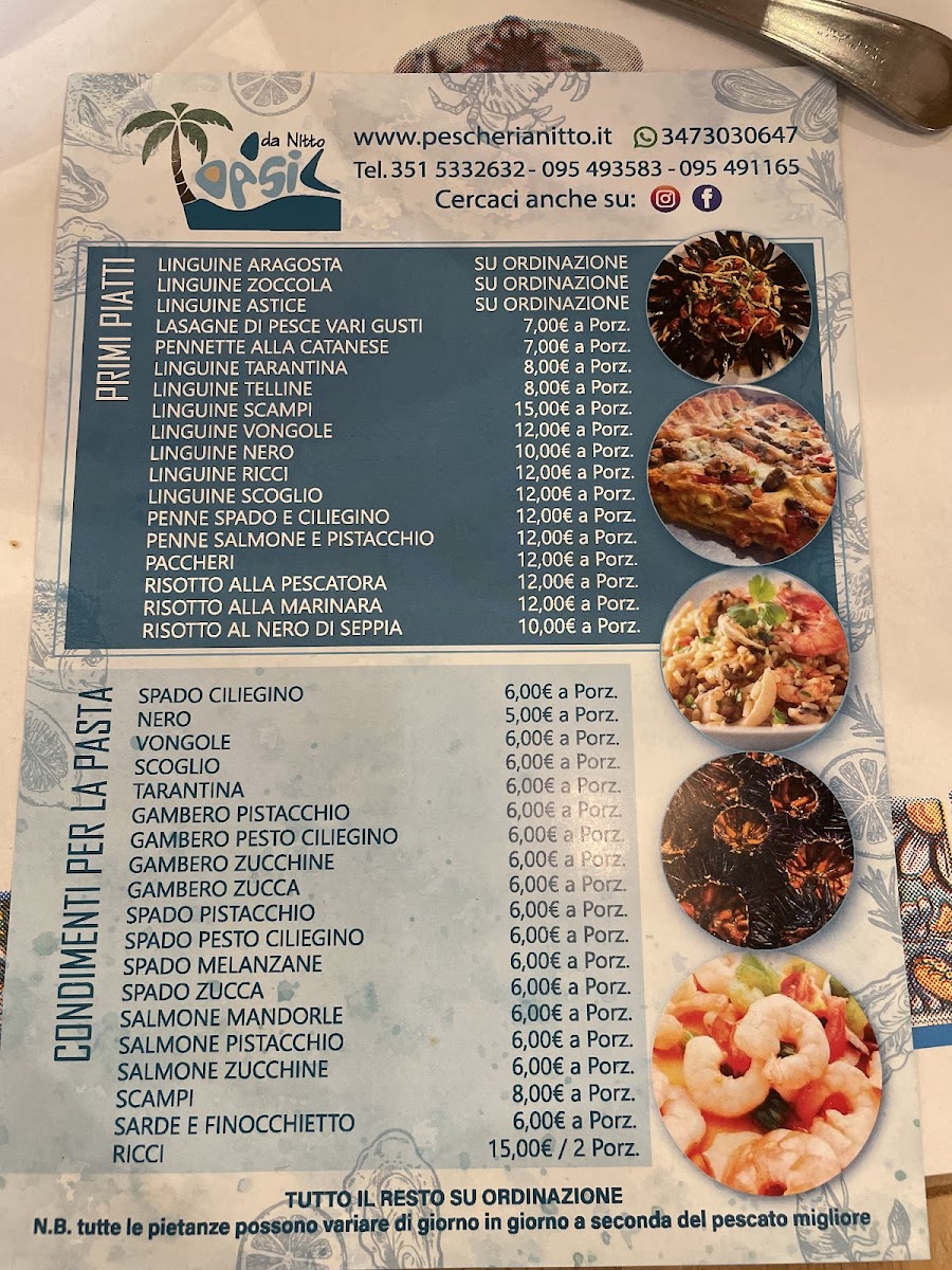 Menu Oasis Frutti Di Mare Da Nitto-2
