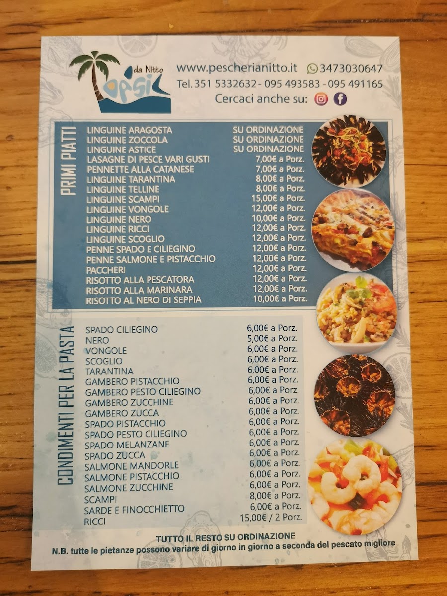 Menu Oasis Frutti Di Mare Da Nitto-5
