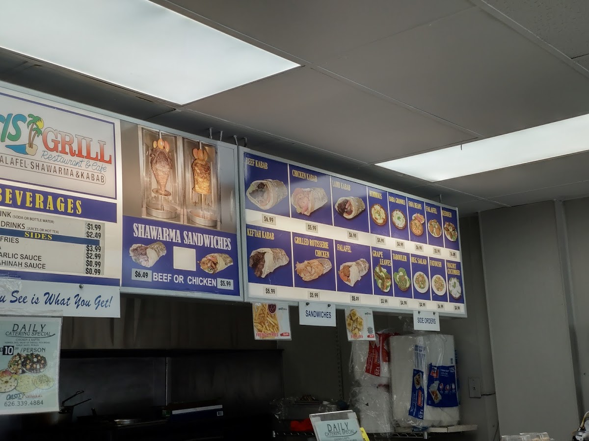 Menu Oasis Grill-2