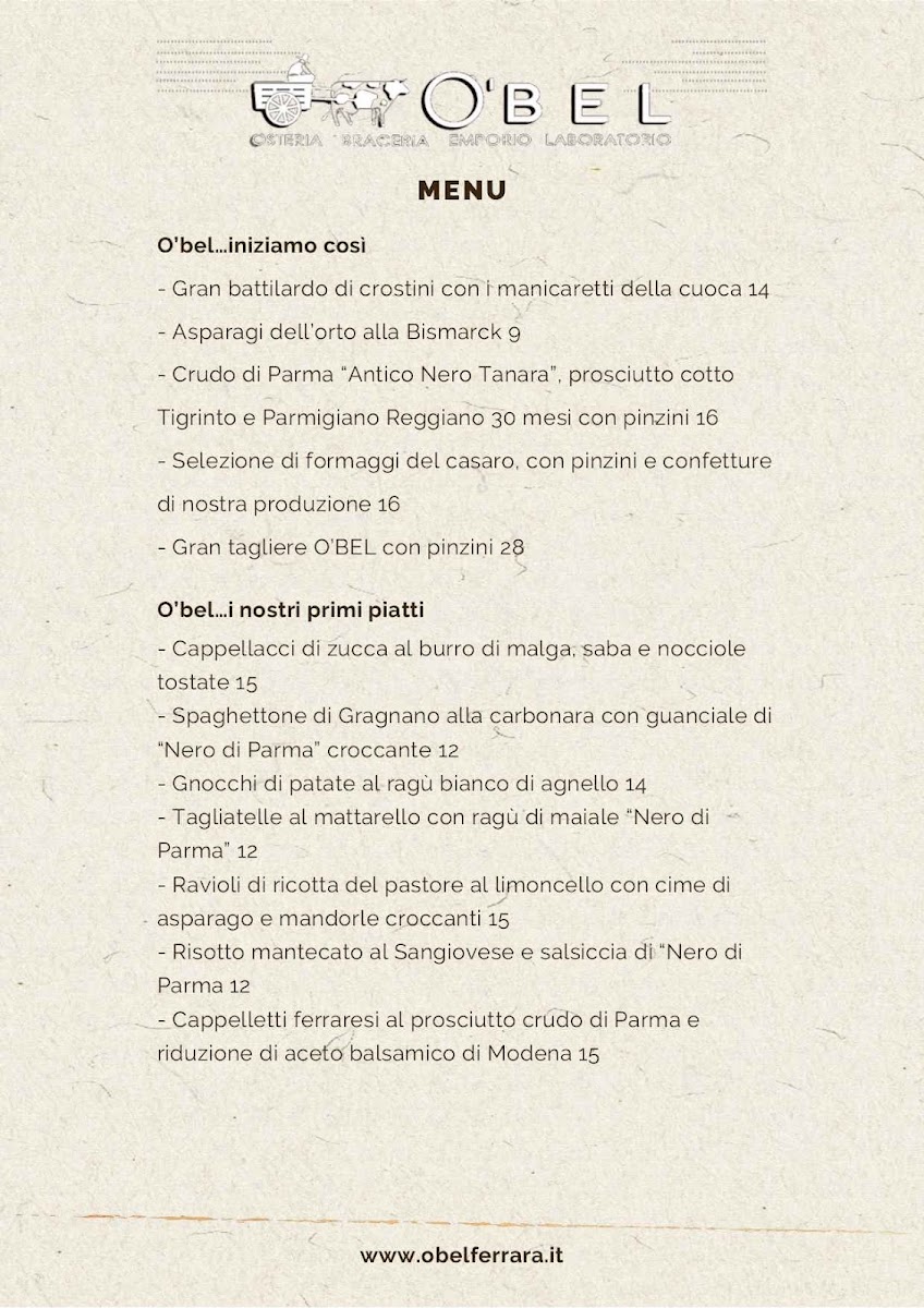 Menu O'bel Osteria Braceria Laboratorio-2