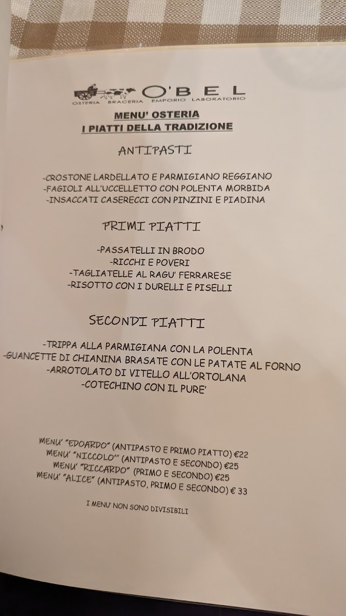 Menu O'bel Osteria Braceria Laboratorio-9