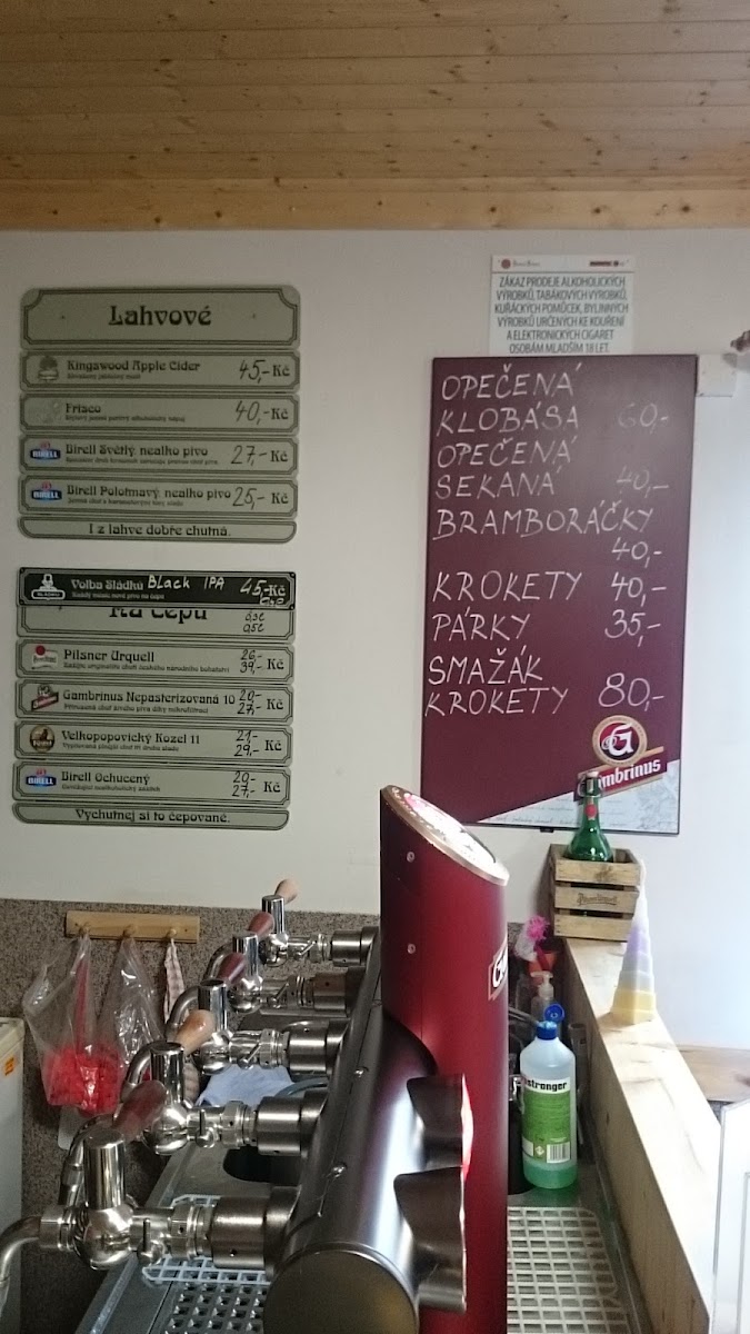 Menu Občerstvení U Hřiště (Beer Garden U Hřiště)-6
