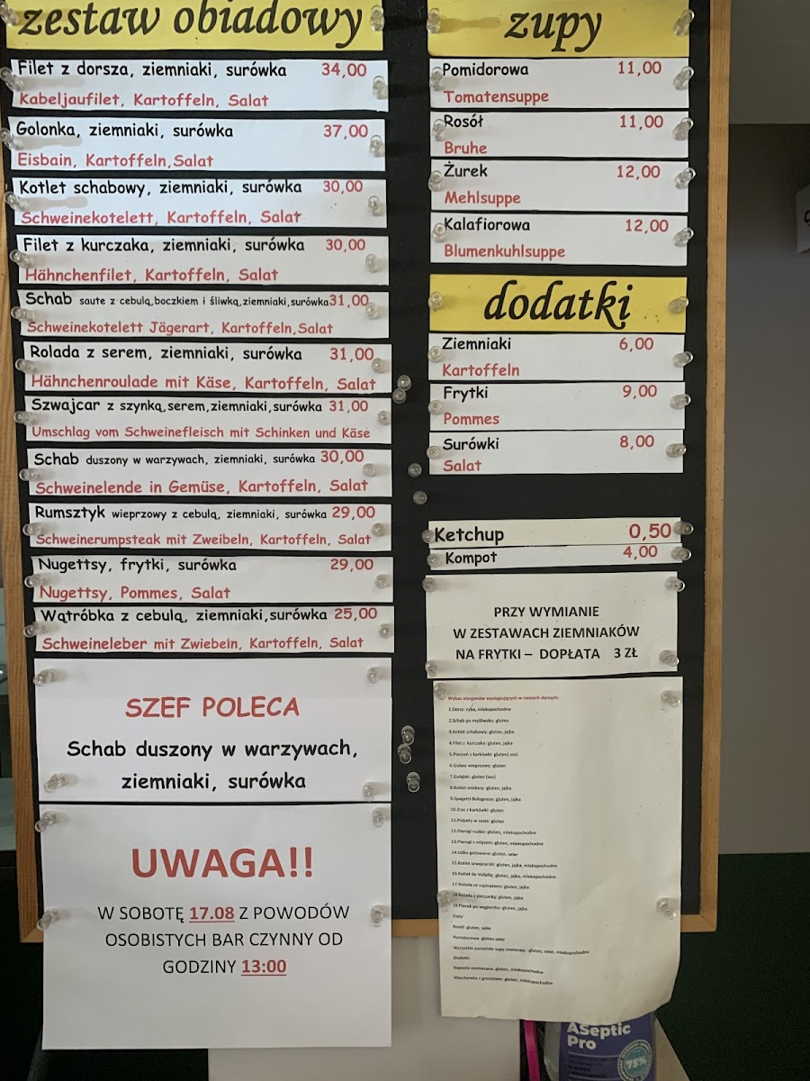 Menu Obiady 'u Wojtka'-1
