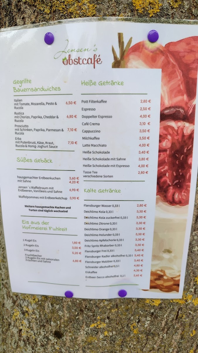 Menu Obstcafe Und Erlebnishof Jensen-8