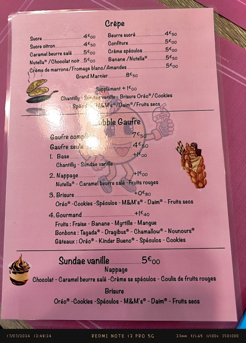 Menu O'bubble-3