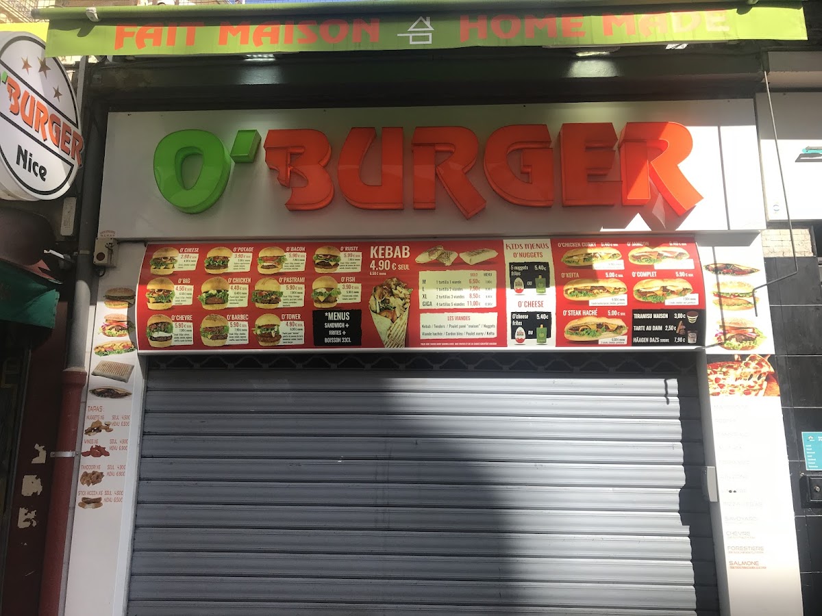 Menu O'burger Nice-3