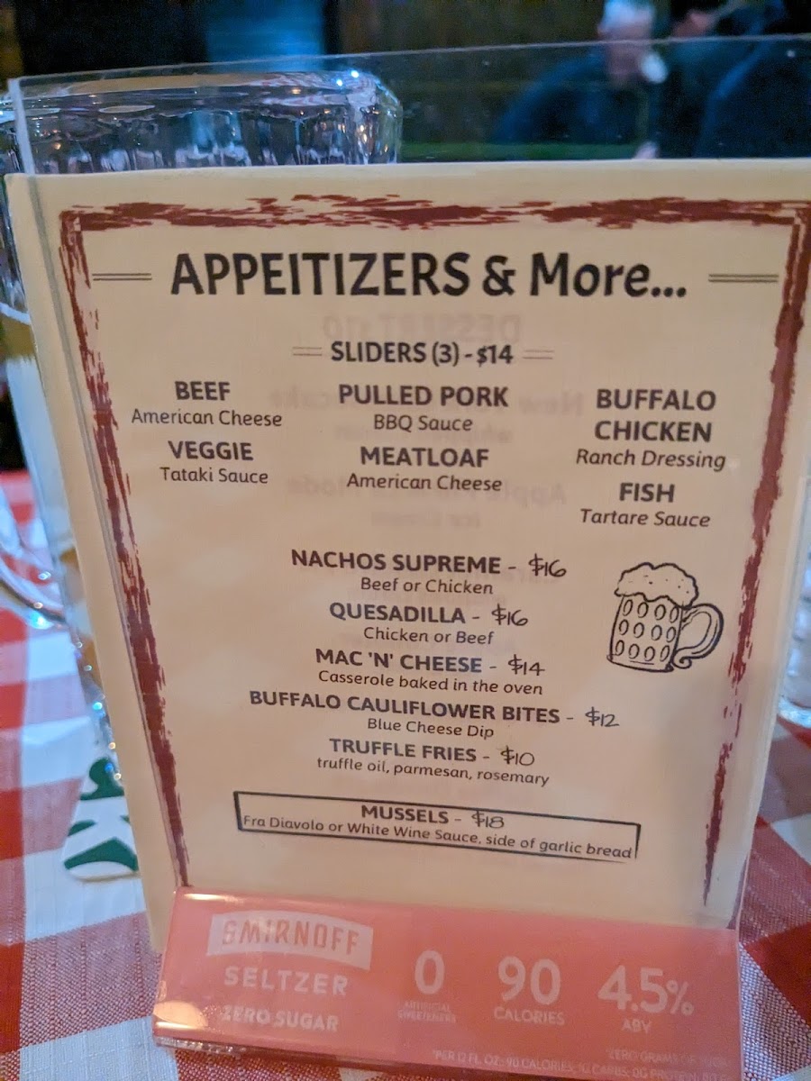Menu O'casey's Times Square-4