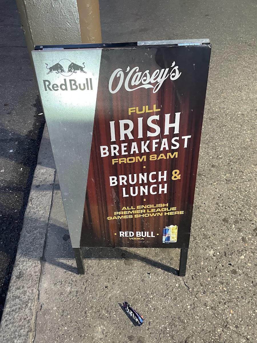 Menu O'casey's Times Square-5