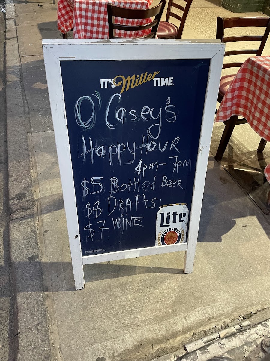 Menu O'casey's Times Square-6