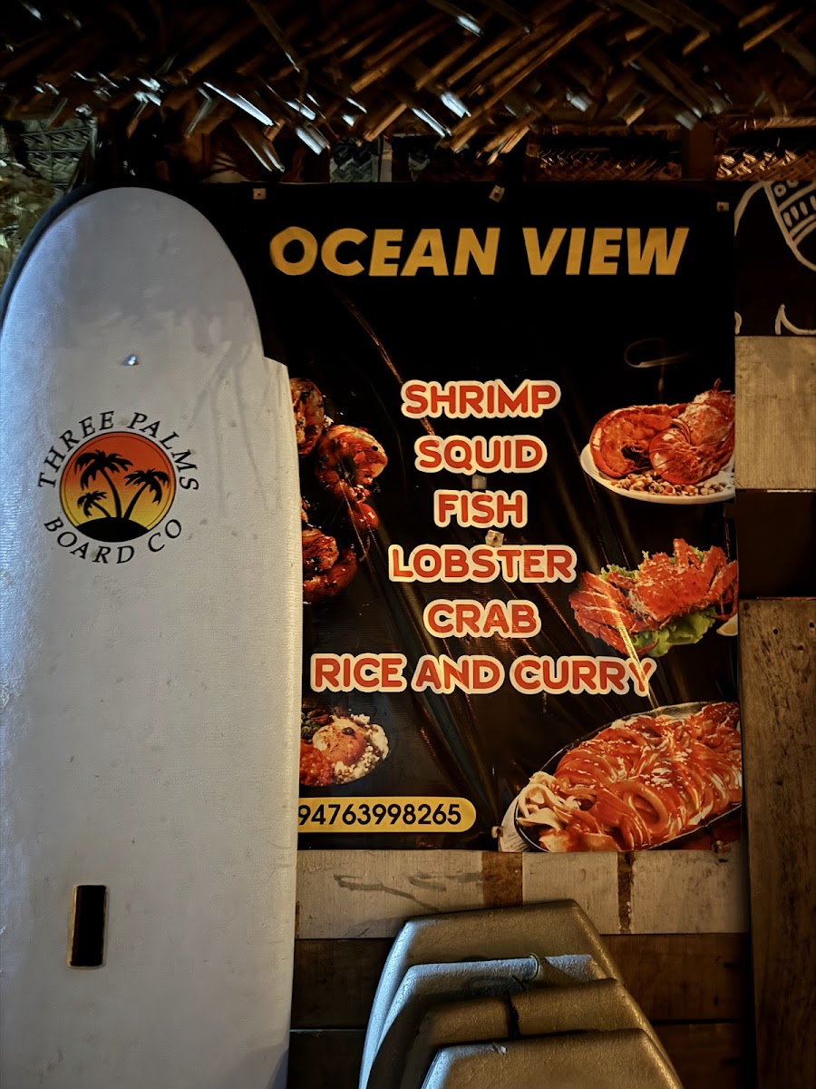 Menu Ocean View Restaurent & Bar-1