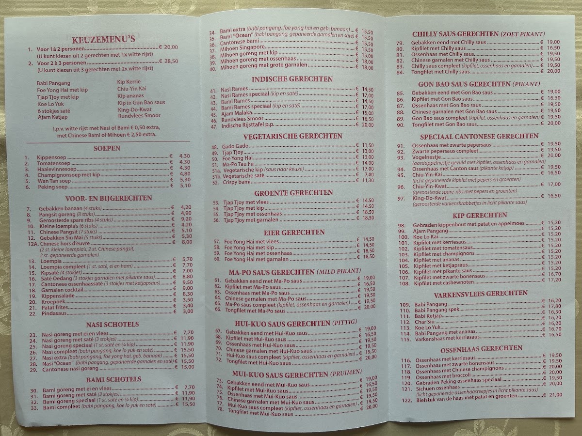 Menu Ocean-1