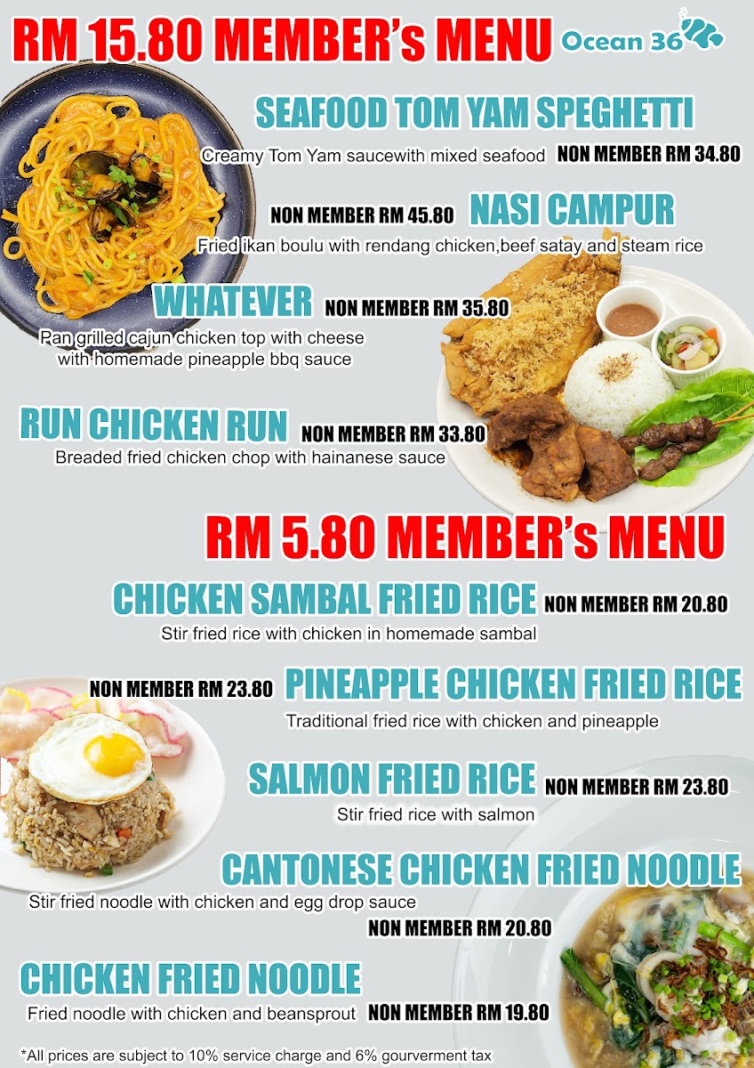 Menu Ocean36 Restaurant-1