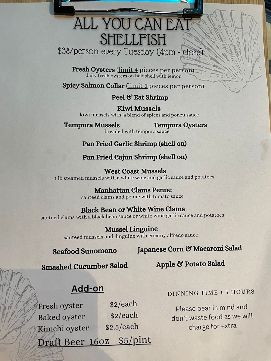 Menu Oceania Grill 品味-1