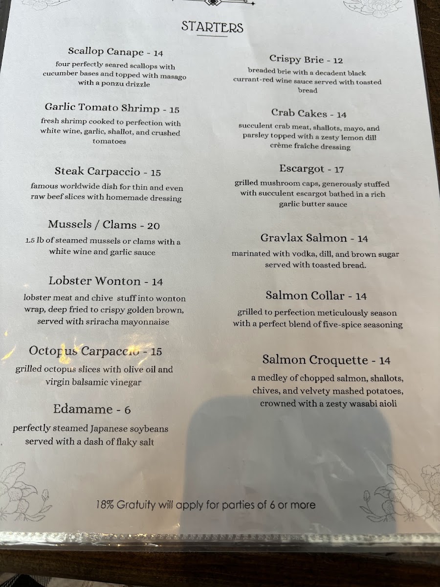 Menu Oceania Grill 品味-8
