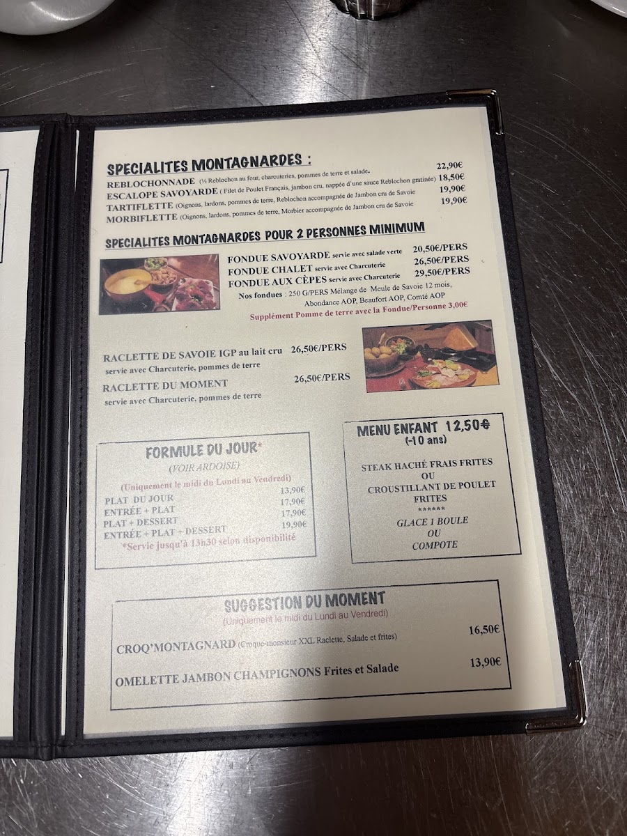 Menu O'chalet-1