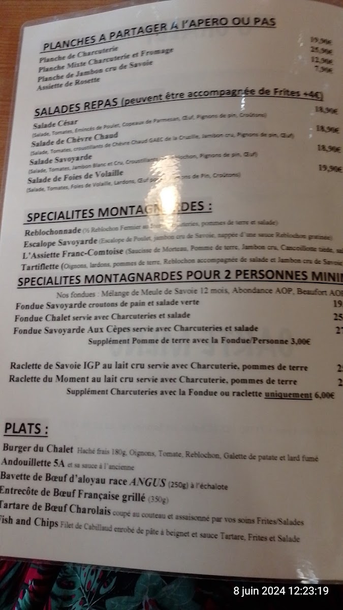 Menu O'chalet-5