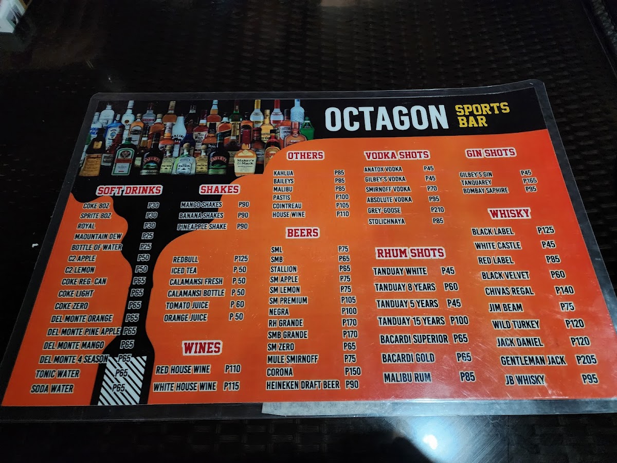 Menu Octagon Sportsbar-1