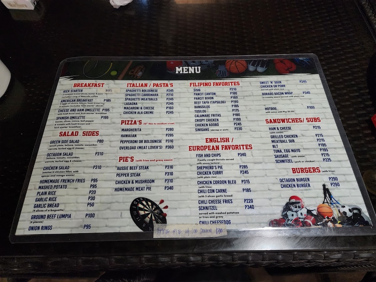 Menu Octagon Sportsbar-2
