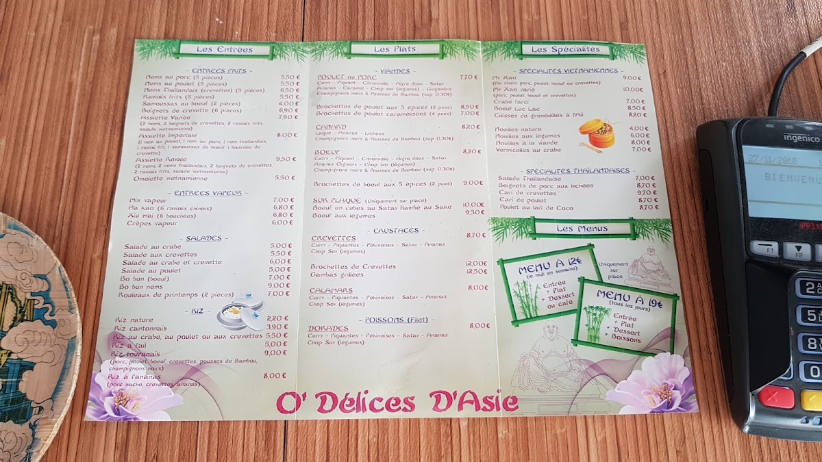 Menu O'délíces D'asíe-1