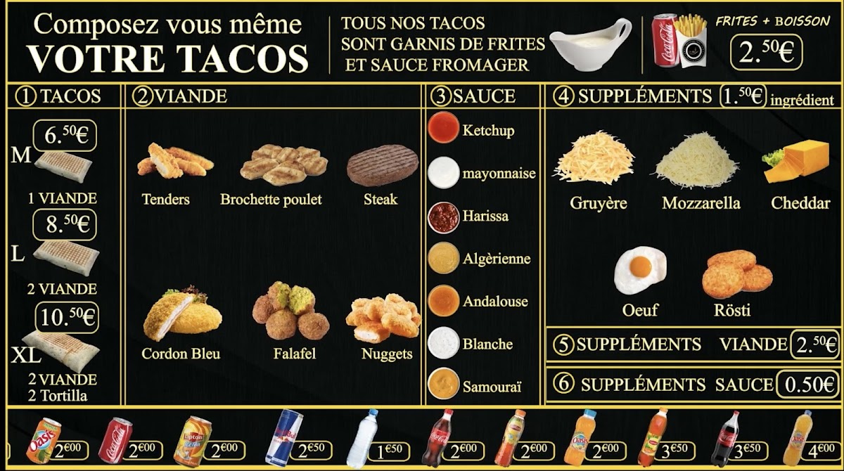 Menu O'delices Tacos & Burger-2