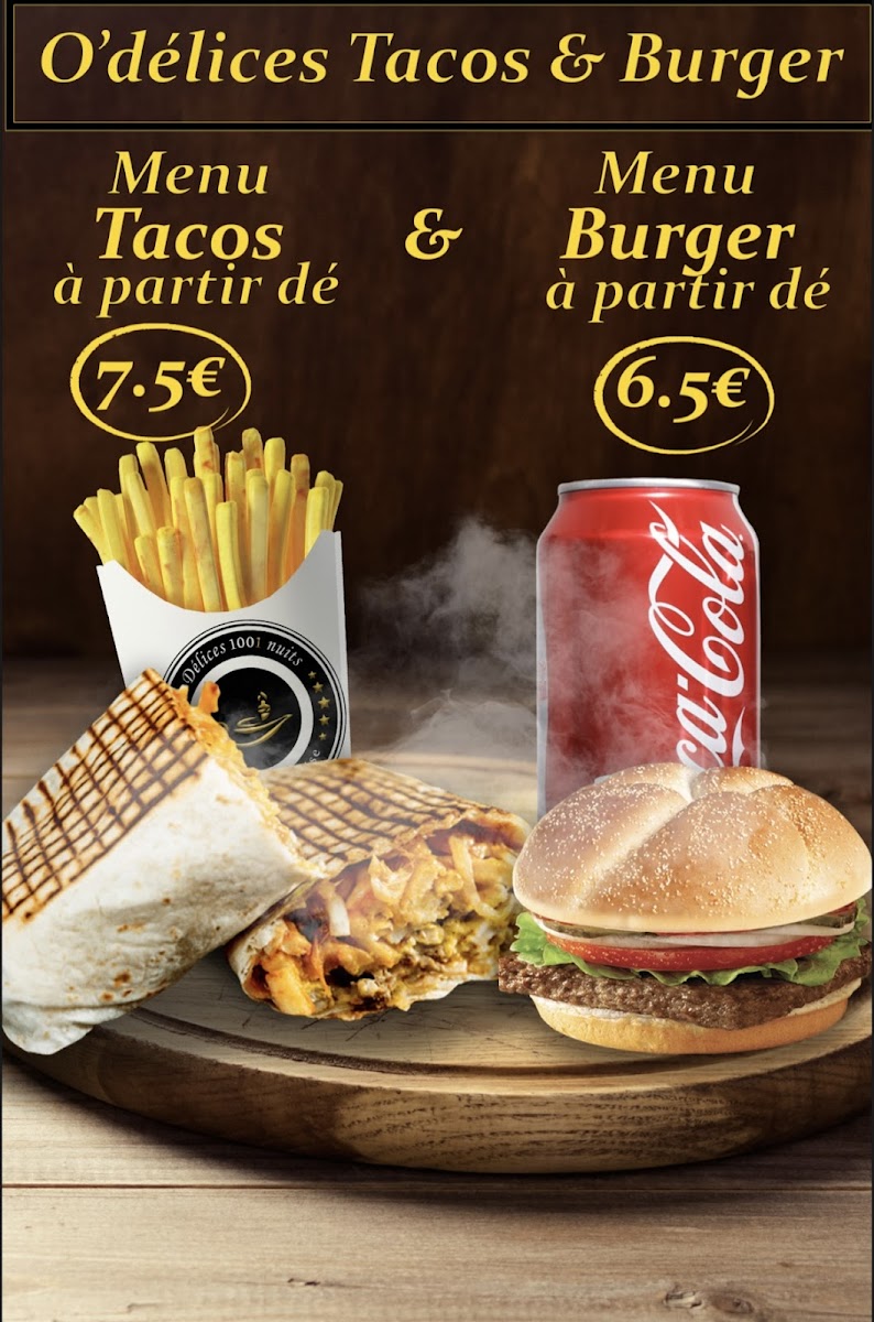 Menu O'delices Tacos & Burger-6