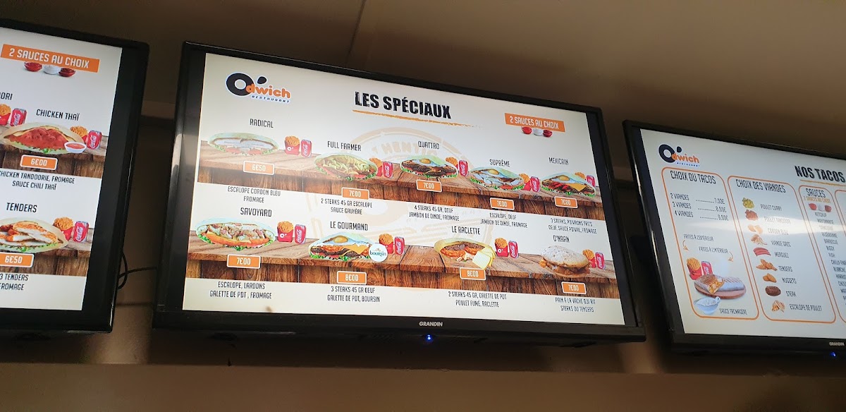 Menu O'dwich Melun 77-9