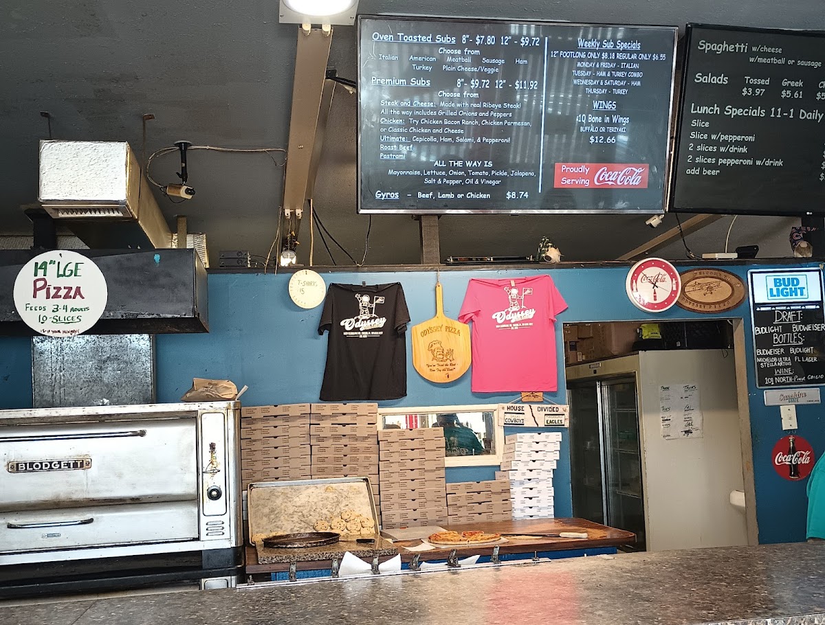 Menu Odyssey Pizza & Subs-1