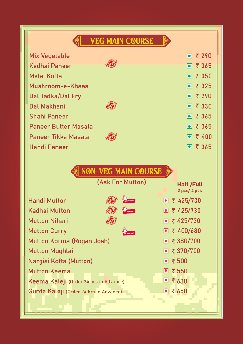 Menu हाउस Of K Best Non-Veg Restaurant In Gwalior-5