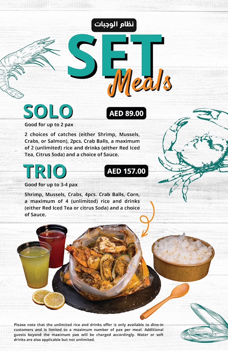 Menu Off The Hook Seafood Restaurant - Airport Road-4