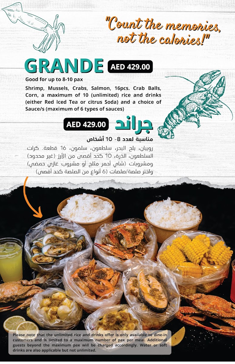 Menu Off The Hook Seafood Restaurant - Airport Road-5