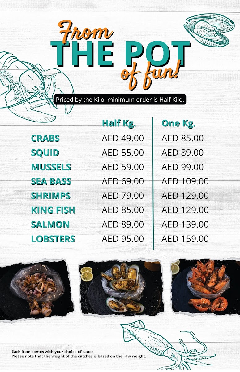 Menu Off The Hook Seafood Restaurant - Airport Road-7