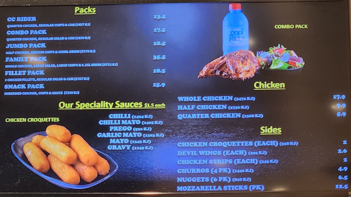 Menu Ogalo Edmondson Park-10