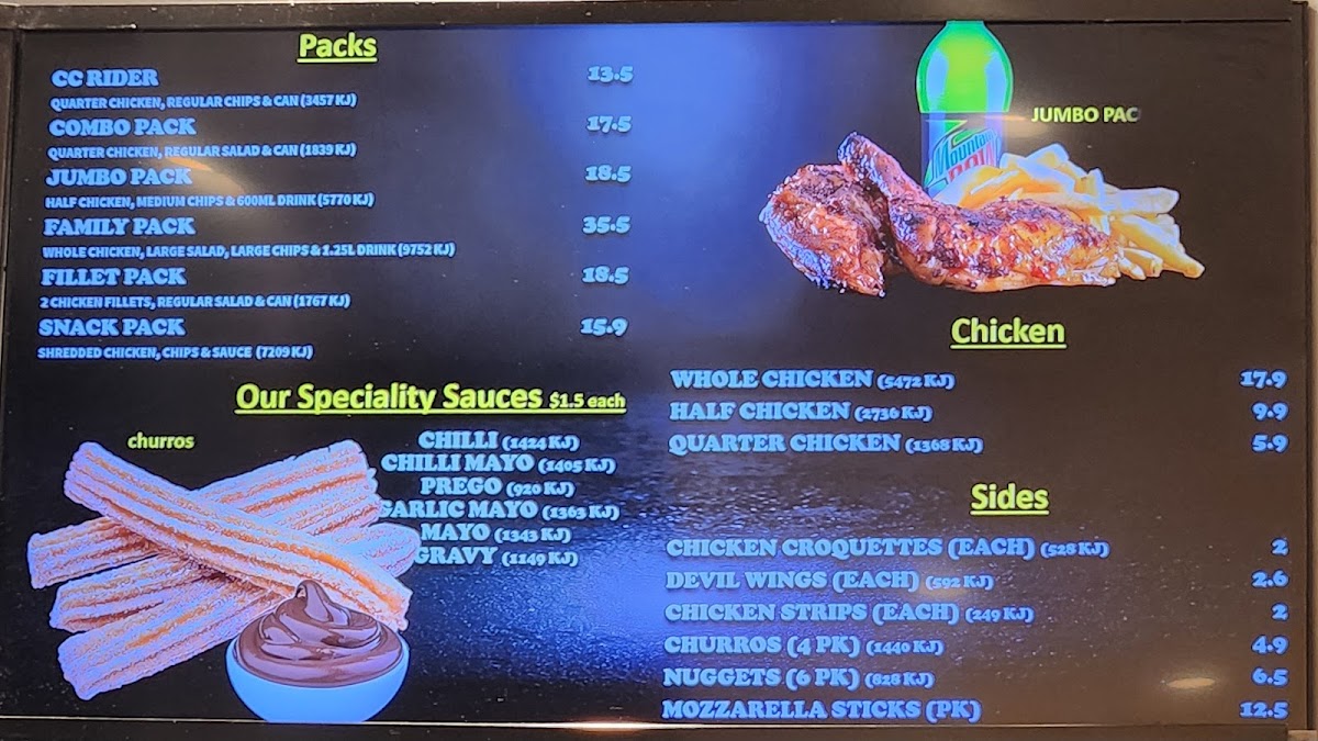 Menu Ogalo Edmondson Park-9