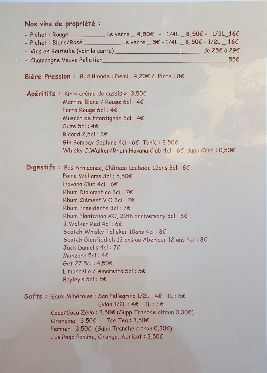 Menu Oh La Vache !-2