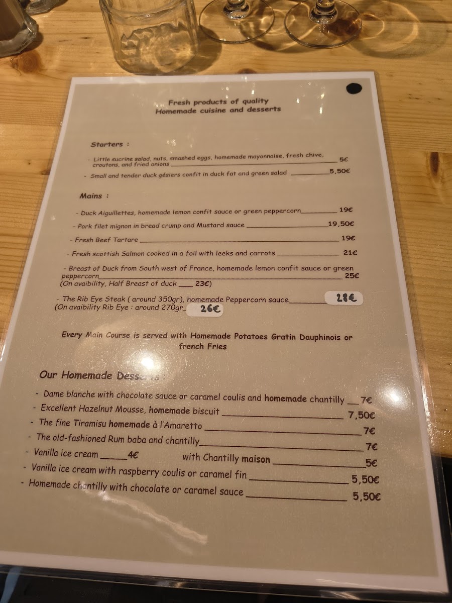 Menu Oh La Vache !-6
